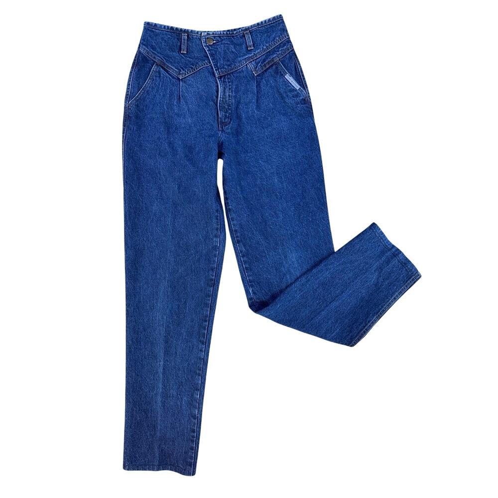 VTG 90s Rocky Mountain Jeans Women’s 30x34 High Rise Western Yoke USA Bareback